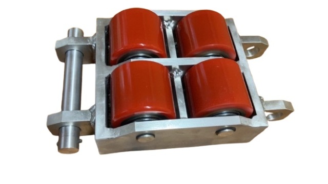 TBM製 ジュラルミンローラー 耐荷重5t 自重9kg 1個 コンパクト