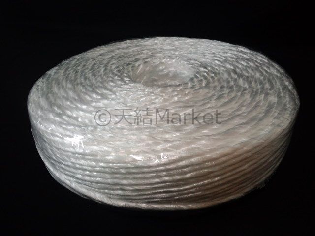ビニールひも PP ソフトロープ 白 6mm×200m softrope ロープ5巻 5個 PPロープ