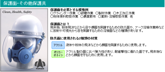 防災面,保護面