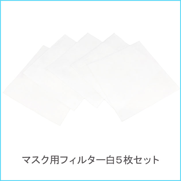 マスクに挟んで使用！ テラ クール マスク 用 フィルター 白 (5枚入り1セット)                  【TB-034-1】マスク用フィルター