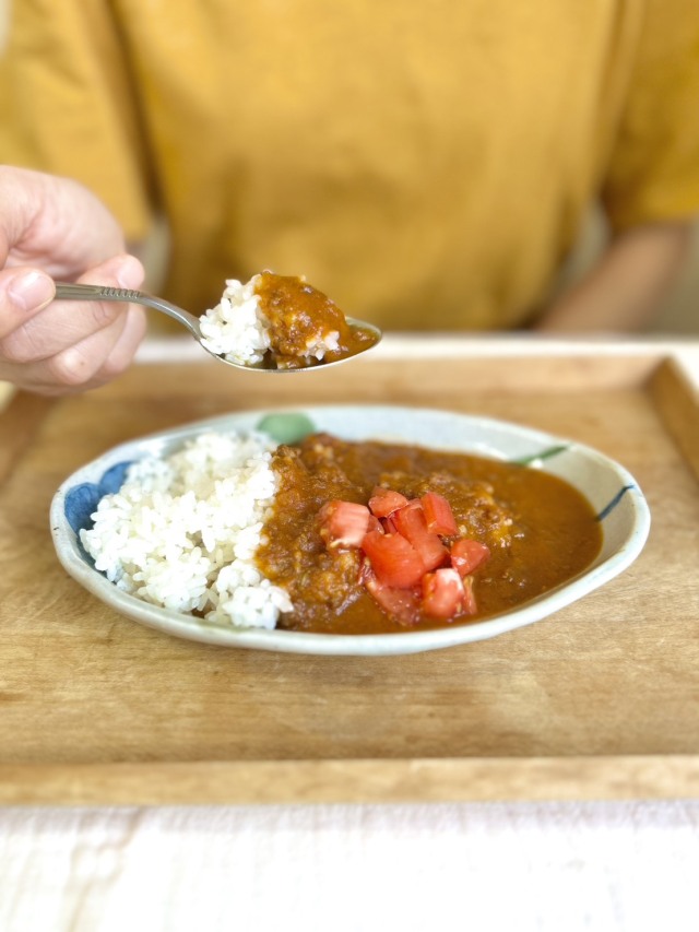 とまじゅうカレー皿もり