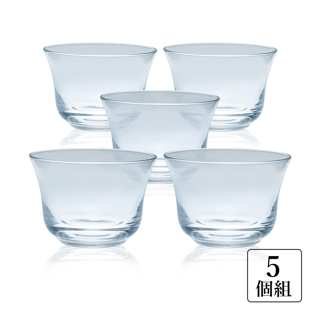 冷茶グラス 透明ガラス 湯呑み〈5個組〉（54577）