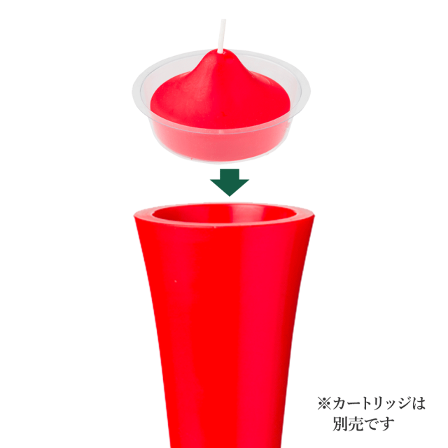 《カートリッジ式》和蝋燭型灯明具 本体