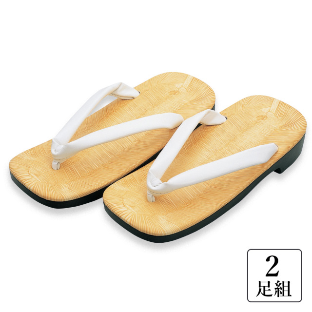 ウレタン底 ビニール畳表 ふだんばき M/L/2L〈2足組〉名札付/なし（50195-50200）