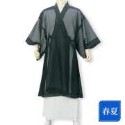 紗改良服 楽天市場】【送料無料】【日本製】女性用改良衣 黒紗 紐通し付き