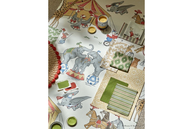 【オーダーカーテン】Disney HOME X Sanderson Dumbo 227163
