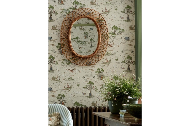 【オーダーカーテン】Disney HOME X Sanderson Hundred Acre Wood 227170