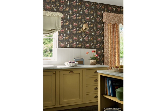 【オーダーカーテン】Disney HOME X Sanderson Alice in Wonderland(全4色)