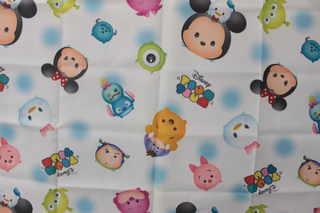 シャワーカーテン：1枚入り】Disney ツムツム 幅145cm×丈45cm・75cm