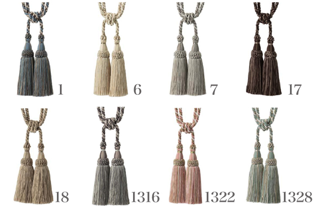おしゃれなタッセル｜【カーテンタッセル】MANAS-TEX ソワレ(全8色)