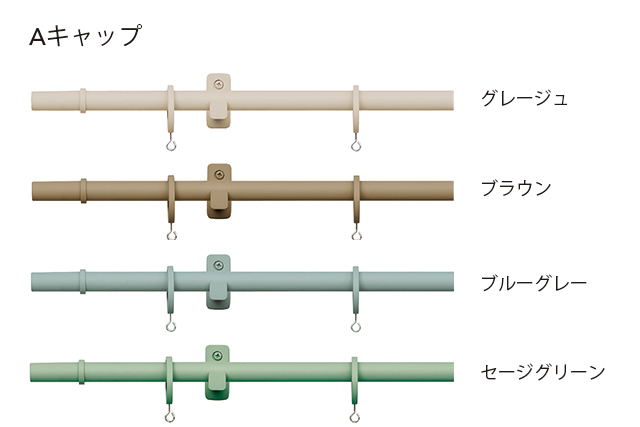 カーテンレール TOSO】モノブレンド16 ポールダブル正面付 | カーテン