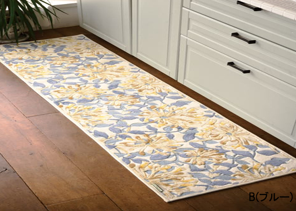 【ウィリアムモリス インテリアマット 川島織物セルコン】FT1700 ハニーサクル(全2色)