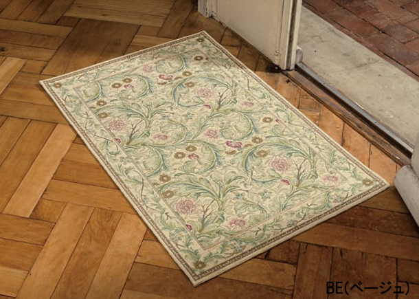 【ウィリアムモリス ラグ 川島織物セルコン】FH1710　レスターアカンサス(全2色)