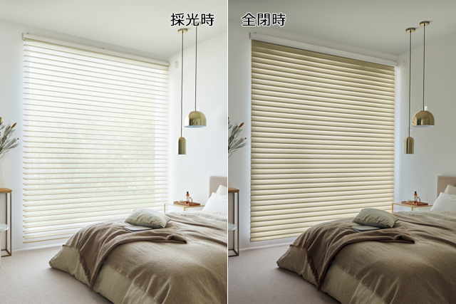 タチカワ 調光ロール ルミエ ウェール遮光