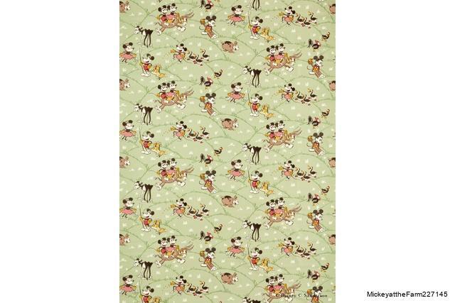 【生地カット】Disney HOME X Sanderson Mickey At the Farm