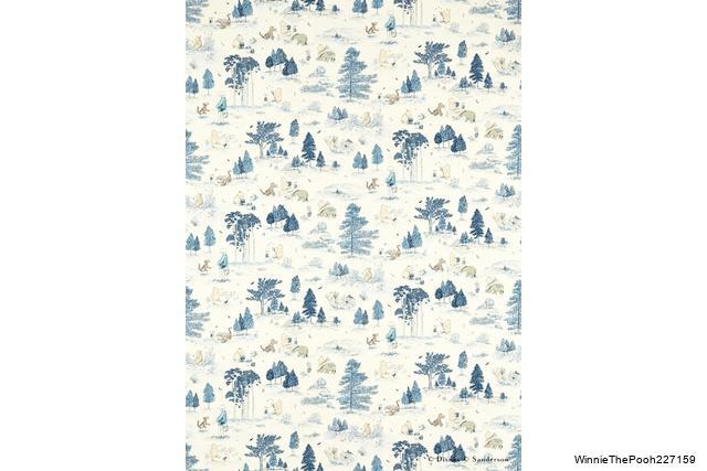 【生地カット】Disney HOME X Sanderson Winnie the Pooh