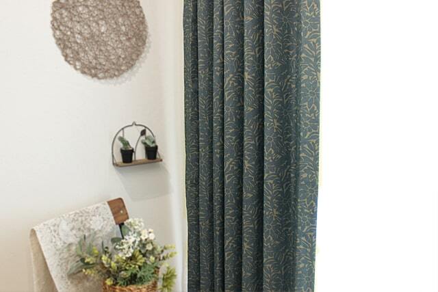 【オーダーカーテン】ラッシュ(全3色) 1級遮光 遮熱 ウォッシャブル 花柄