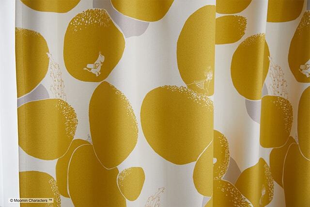 【既製品カーテン】ムーミン ロックパターン(全2色) 4