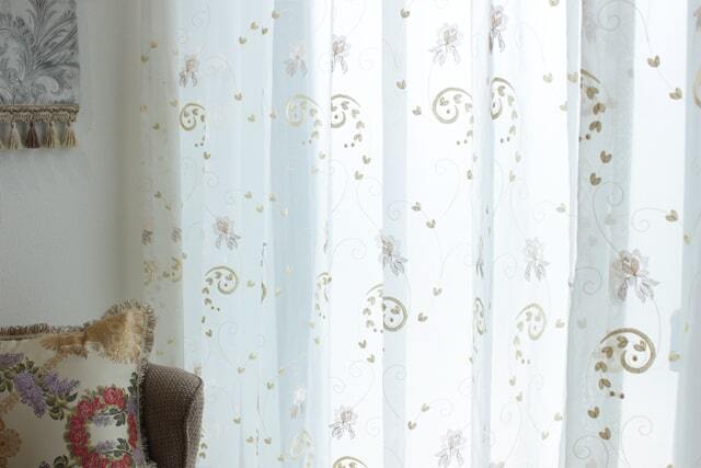 【オーダーレース】レジーナアイボリー　裾スカラップ トルコ製 刺繍