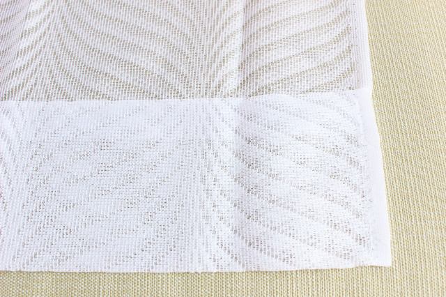 【レースカーテン】上品でモダンなデザインのレースカーテン　ロマネスク　裏地