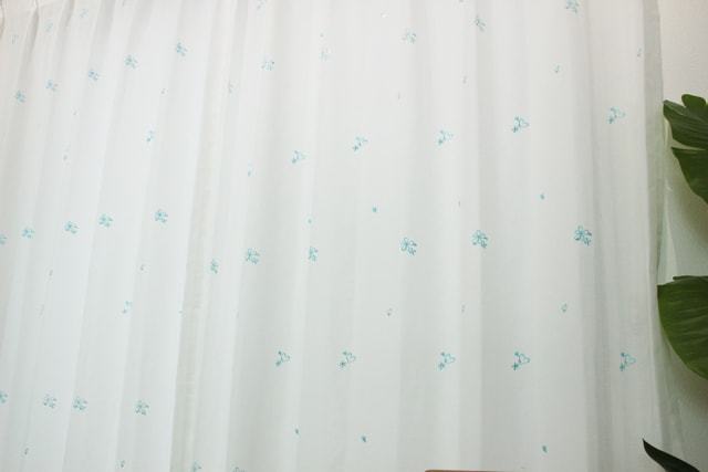 【オーダーレース】CE3267 スパンコール付き ハート 花 中間アップ 右下から