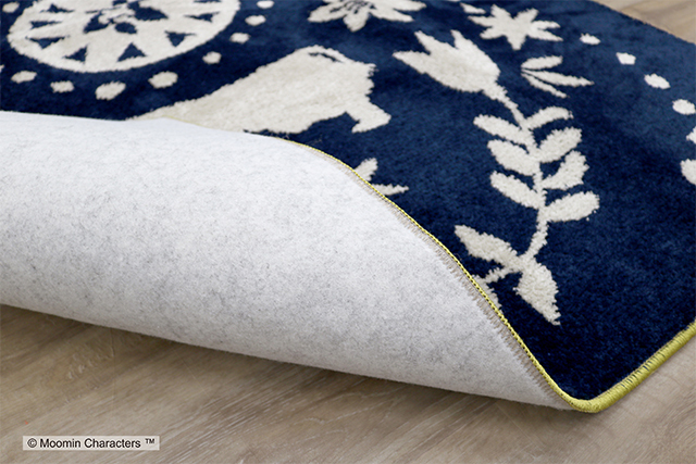 ムーミン　フォークインラグ MOOMIN / ムーミン FOLK LINE RUG フォークラインラグ 130×185cm