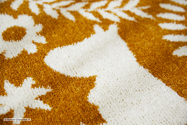 【ムーミンラグ】Mフォークラインラグ全3色 6