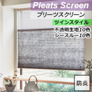 【ニチベイプリーツスクリーン】ノドカ ツインスタイル リスト画像