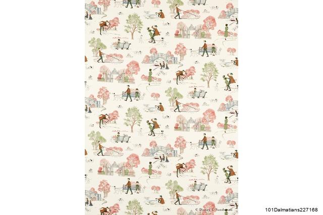 【生地カット】Disney HOME X Sanderson 101 Dalmatians