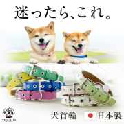 犬 首輪OT-M2 犬の首輪 小型犬、中型犬首輪　お揃いのリードも御座います。