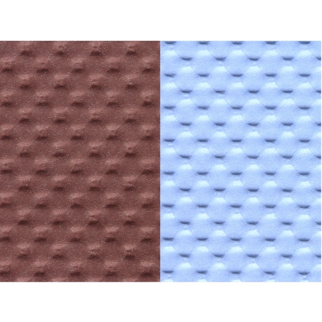 シボリ　栗皮茶/空　両面