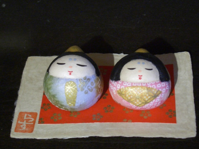 三春張子 古作 内裏雛 美品 雛人形 ひな祭り ふるさとの玩具