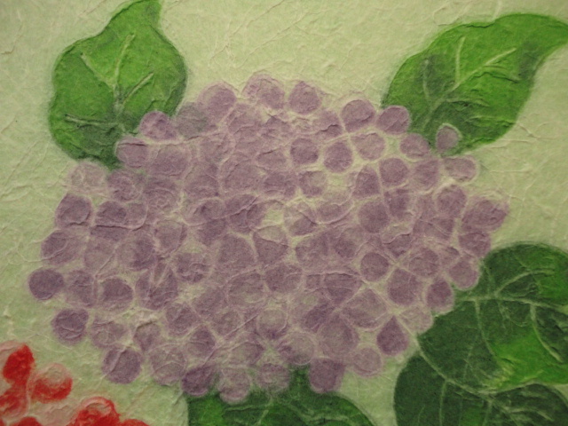 越前手漉き創作和紙・あじさい