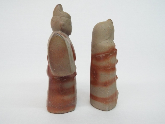 【立雛】　備前焼ひな人形