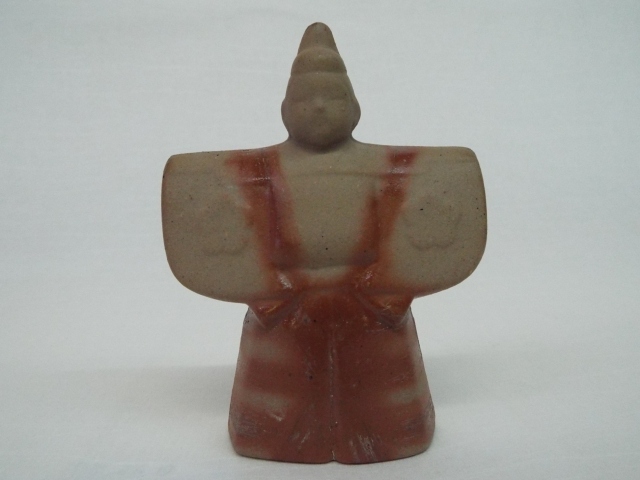 【立雛】　備前焼ひな人形