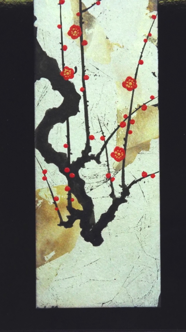 月下塗り板飾り 梅４