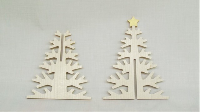 もみの木で作ったクリスマスツリー