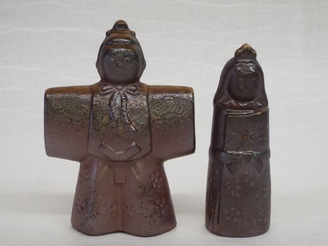 立雛】 『備前焼』の雛人形 手しごと屋 彦兵衛