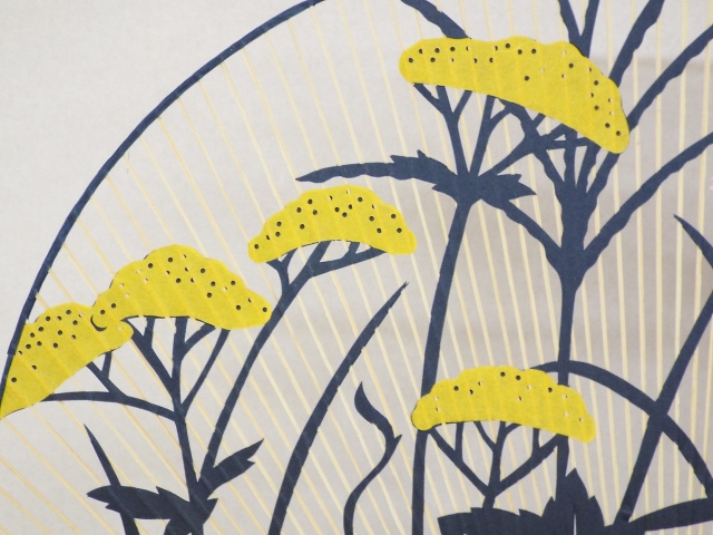 秋の七草　うちわ２