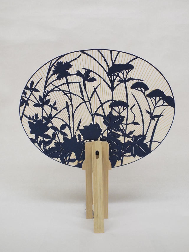 秋の七草　うちわ５