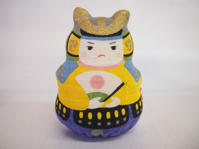 麻人形「若武者とこいのぼり」台付き2