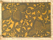 京の唐紙,金彩描き,２