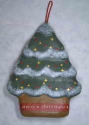 張り子ﾘﾊﾞｰｼﾌﾞﾙ壁飾り　ツリー