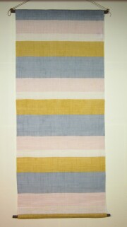 麻タペ 【いろならびタペストリー　浅葱　】