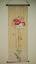 手描きタぺストリー　ひなげし