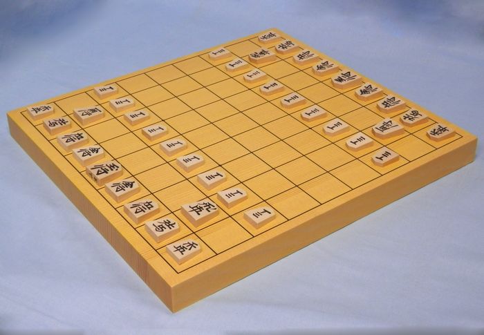 将棋盤　新かや1寸卓上　Bセット