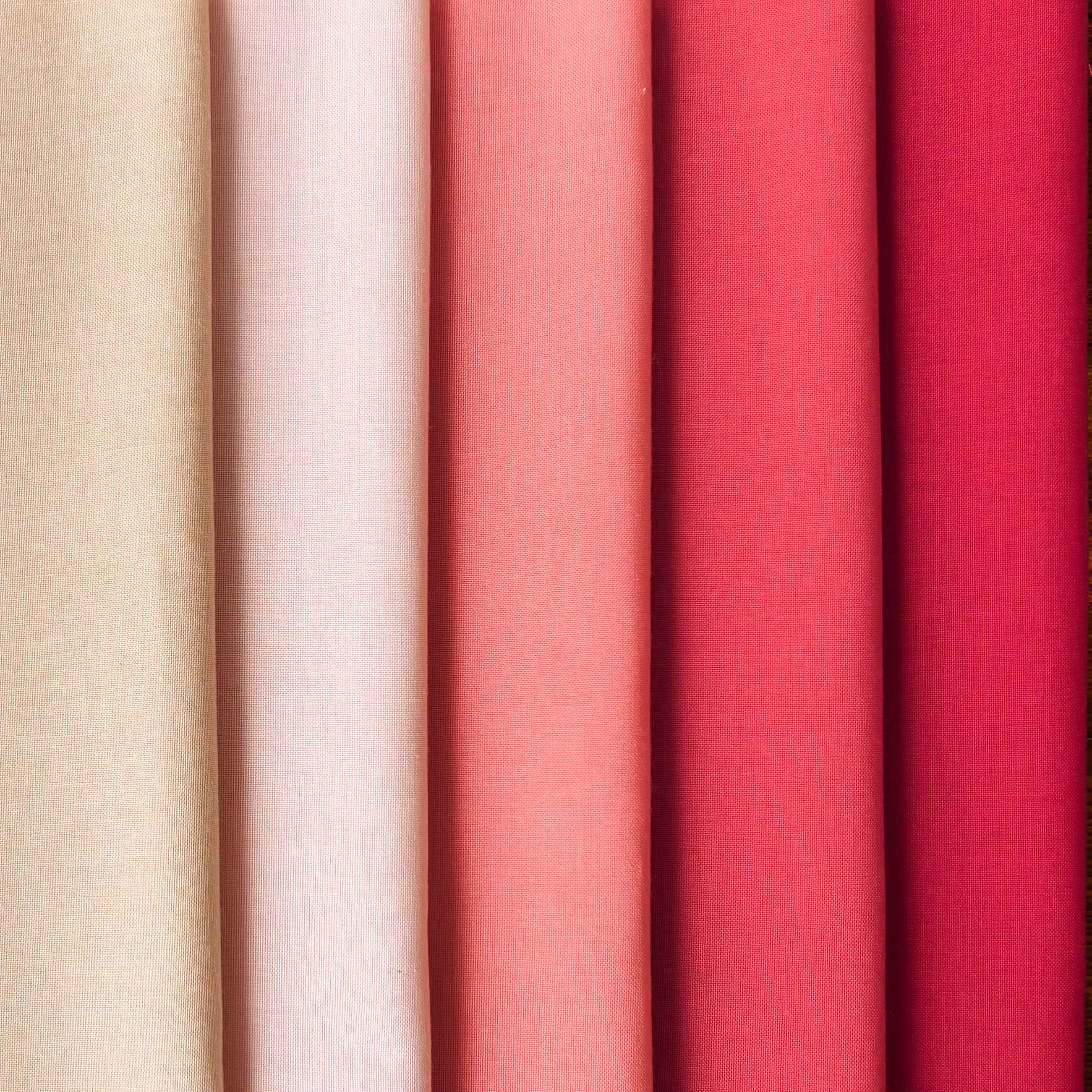 Quilter's color palette  ピンク-レッド系5色セット