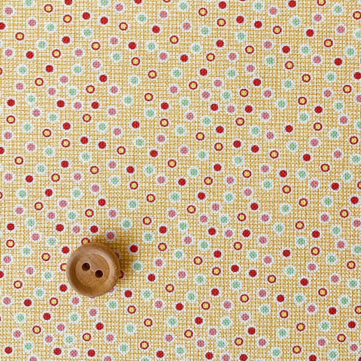 16-0244C  30's collection カラフルミニドット yellow