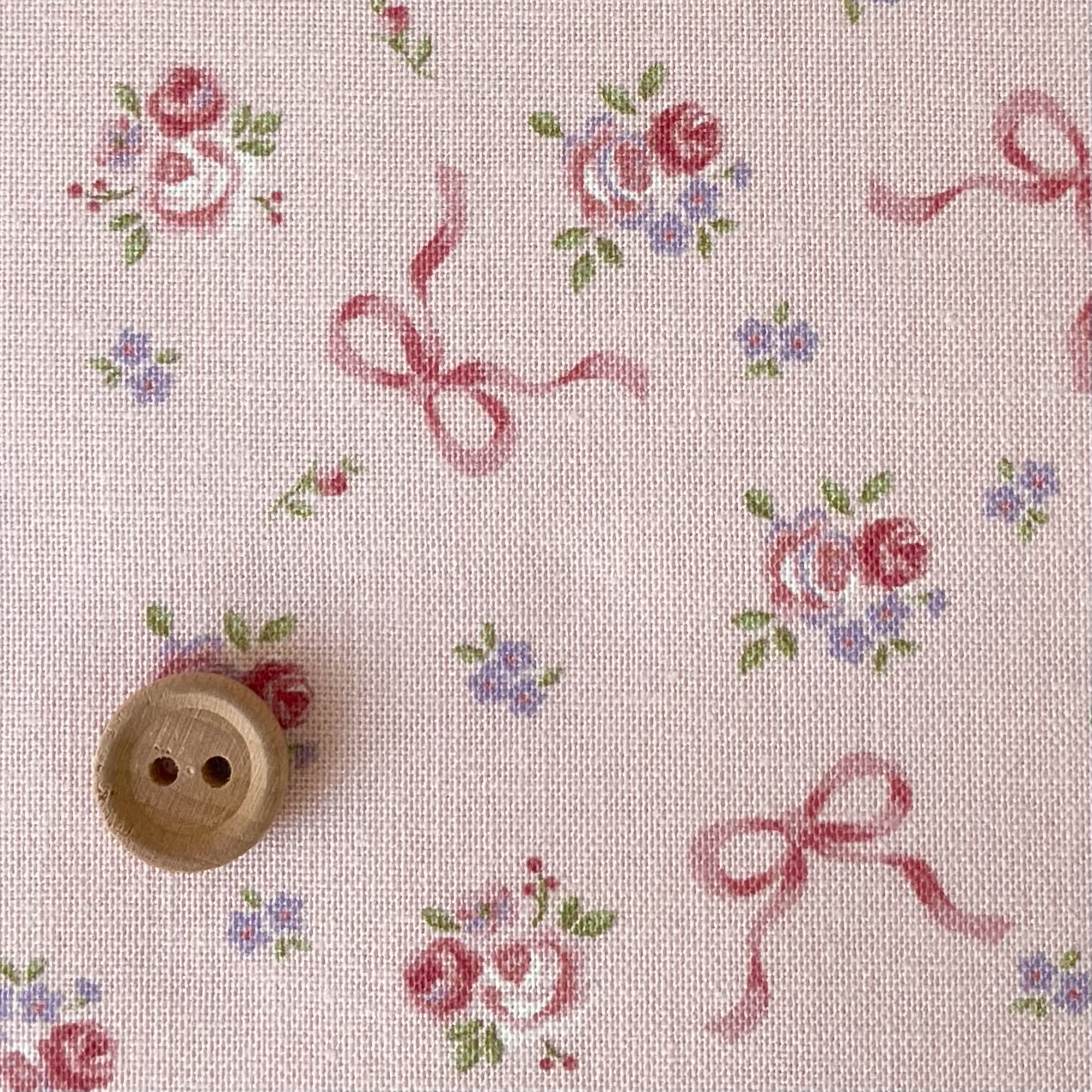 16-0253B  Romantic Flowers  ローズ＆リボン pink