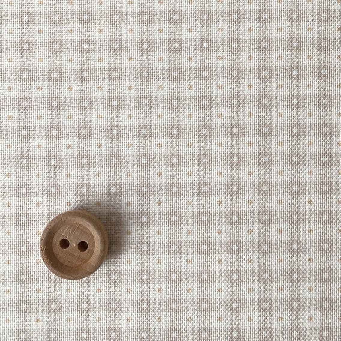 16-0266A  Antique pattern   ミニドットチェック  beige